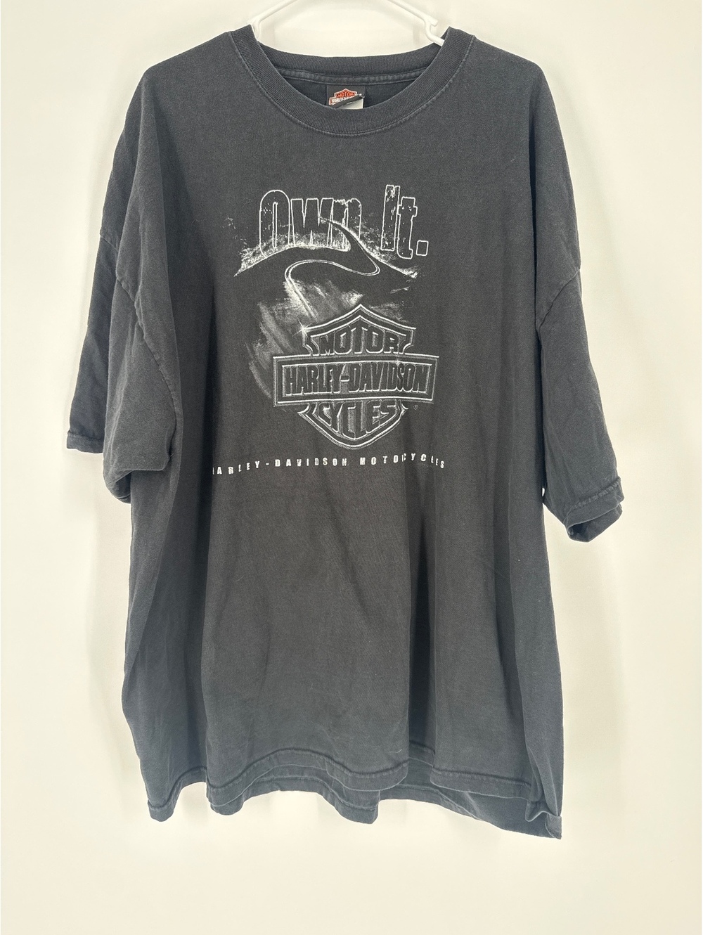Harley-Davidson Atlantic City Motorcycles Black Graphic T-Shirt 4XL